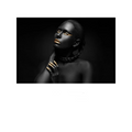 Modern Photo Pictures Sexy Girl Lips Eyes Black Model Canvas Painting Wall Art For Living Room HD Home Decor Posters And Prints