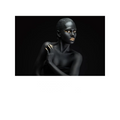 Modern Photo Pictures Sexy Girl Lips Eyes Black Model Canvas Painting Wall Art For Living Room HD Home Decor Posters And Prints