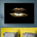 Modern Home Deco Black White Sexy Charming Woman Lip Beauty Canvas Painting Fashion Wall Art Picture Butterfly For Living Room