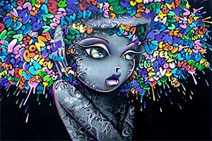 MUTU African American Graffiti Art Sexy girl Wall Canvas Painting Print And Posters Home Decor Picture For Living Room No Frame