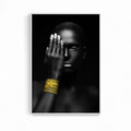 Black and Gold Girls Poster Women Wall Painting Looking to Explore African Art Pictures Home Decoration Canvas Prints