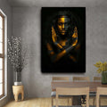 Black and Gold African Nude Woman Indian Oil Painting on Canvas Posters and Prints Scandinavian Wall Art Picture for Living Room