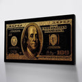 Drop Shipping Canvas Paintings Black Poster Wall Art Pictures For Room Canvas Art Dollar Gold Morden Pictures Canvas Posters