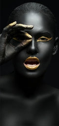 Black and Gold African Nude Woman Cuadros Canvas Painting Posters and Prints Scandinavian Wall Art Picture for Living Room Decor