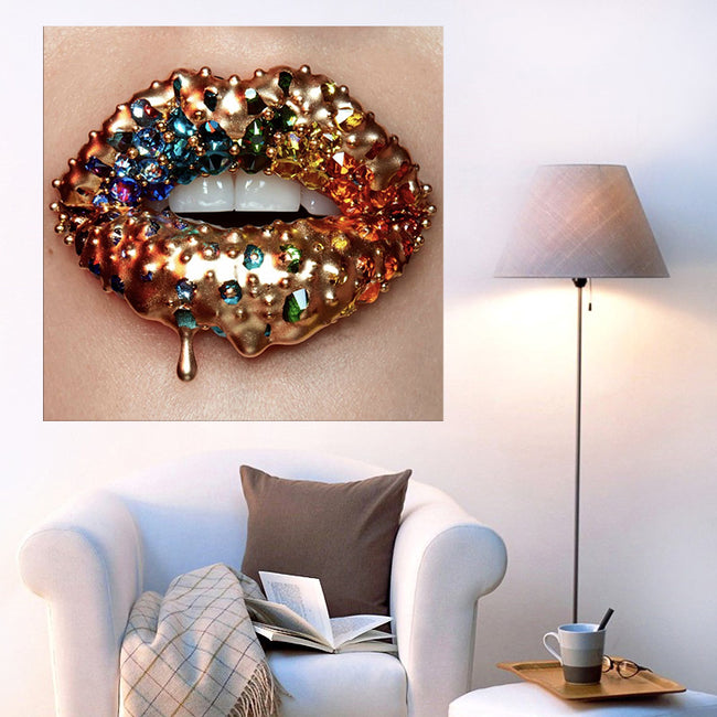 Drop Shipping Posters And Prints Wall Art Canvas Painting Lips Poster Paintings For Living Room Tableau Picture Wall Painting
