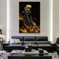 Black and Golded African Nude Woman Oil Painting on Canvas Posters and Prints Wall Art Pictures for Living Room Decor No frame