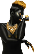 Black and Golded African Nude Woman Oil Painting on Canvas Posters and Prints Wall Art Pictures for Living Room Decor No frame